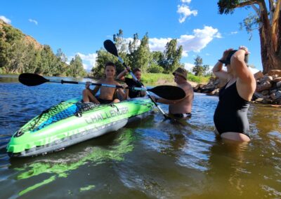 Canoeing at Silwerstrand Caravan Park