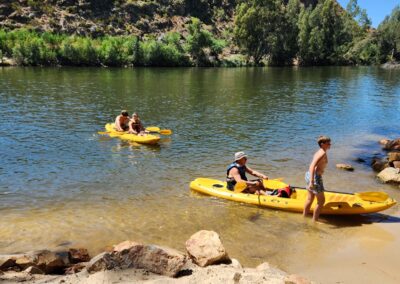 Canoeing at Silwerstrand Caravan Park